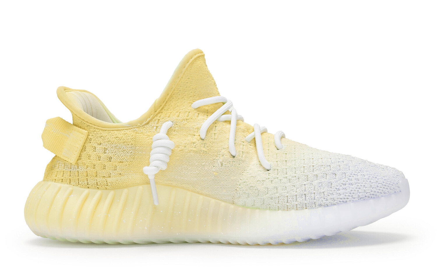Кроссовки adidas originals Yeezy Boost 350 V2 Lifestyle Shoes Unisex Low-top White/Yellow, белый/желтый — фото 3