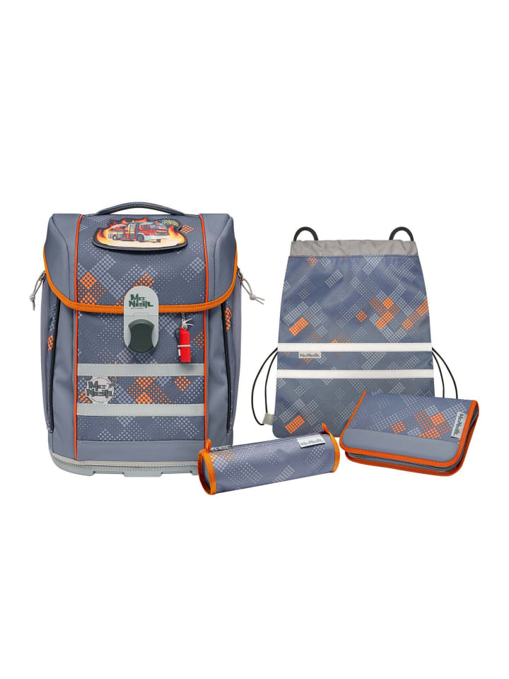 

McNeill Набор школьных сумок McLight 2 из 6 предметов, цвет FIRE, серый