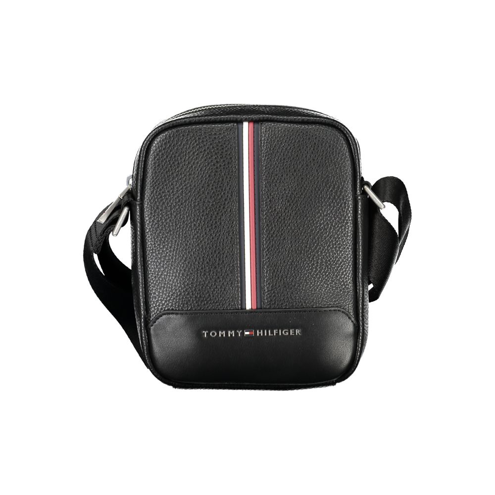 

Элегантная черная сумка через плечо с контрастными деталями Tommy Hilfiger