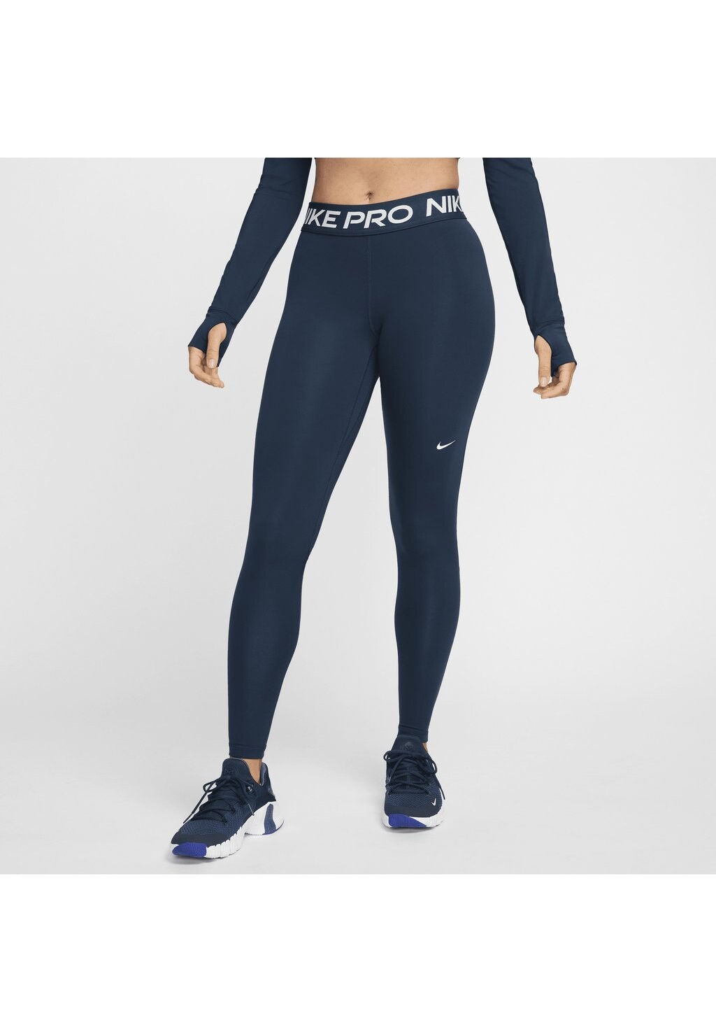 

Тайтсы Nike, темно-синий