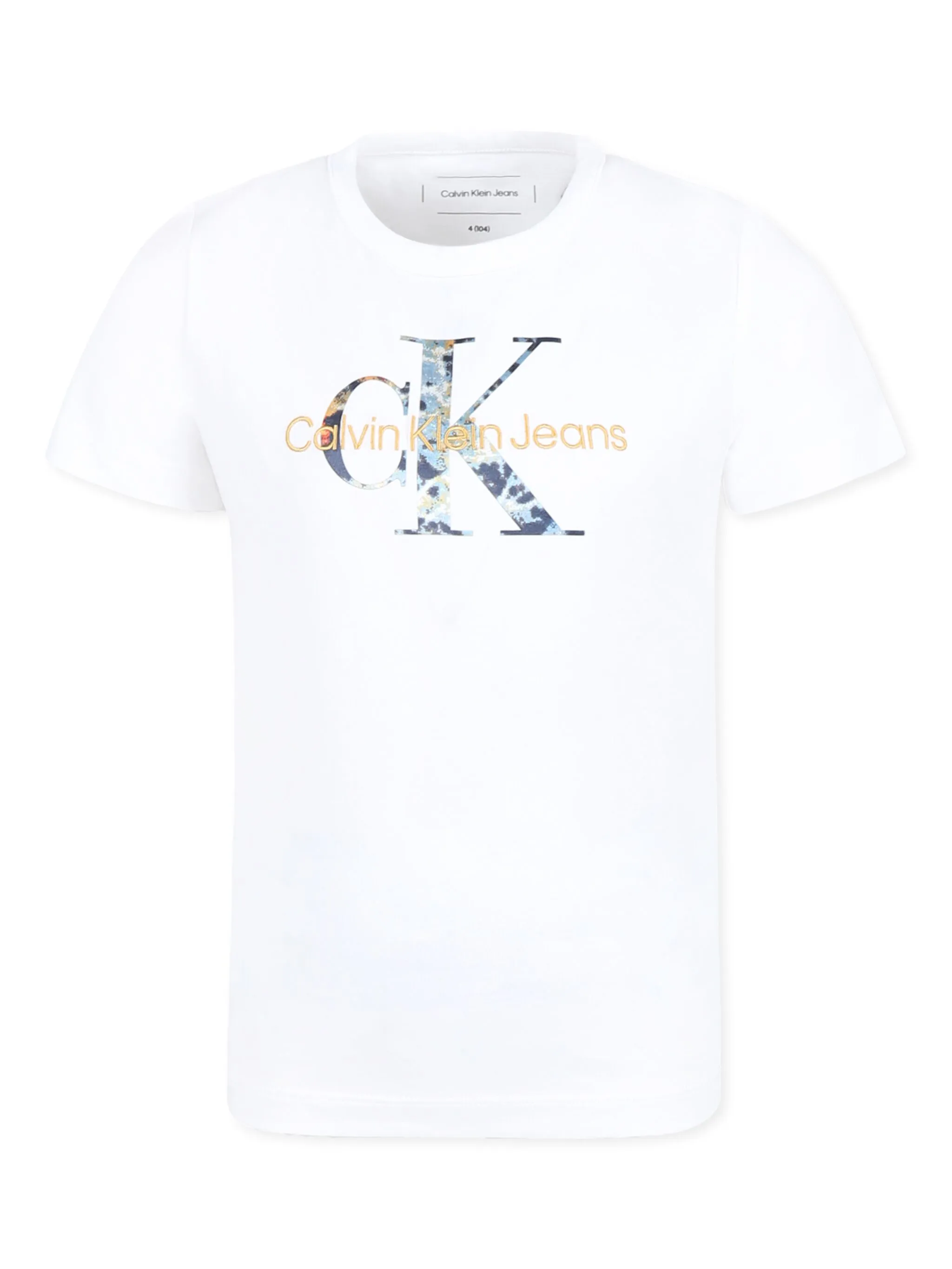 

Футболка с логотипом Calvin Klein Kids, белый