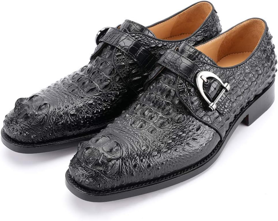 

Деловые кожаные туфли, мужские вечерние туфли с пряжкой, обувь в пиратском стиле, городская прогулочная и рабочая обувь, вечеринка, черные-38/UK 5.5/US 6.5 Jlfzc