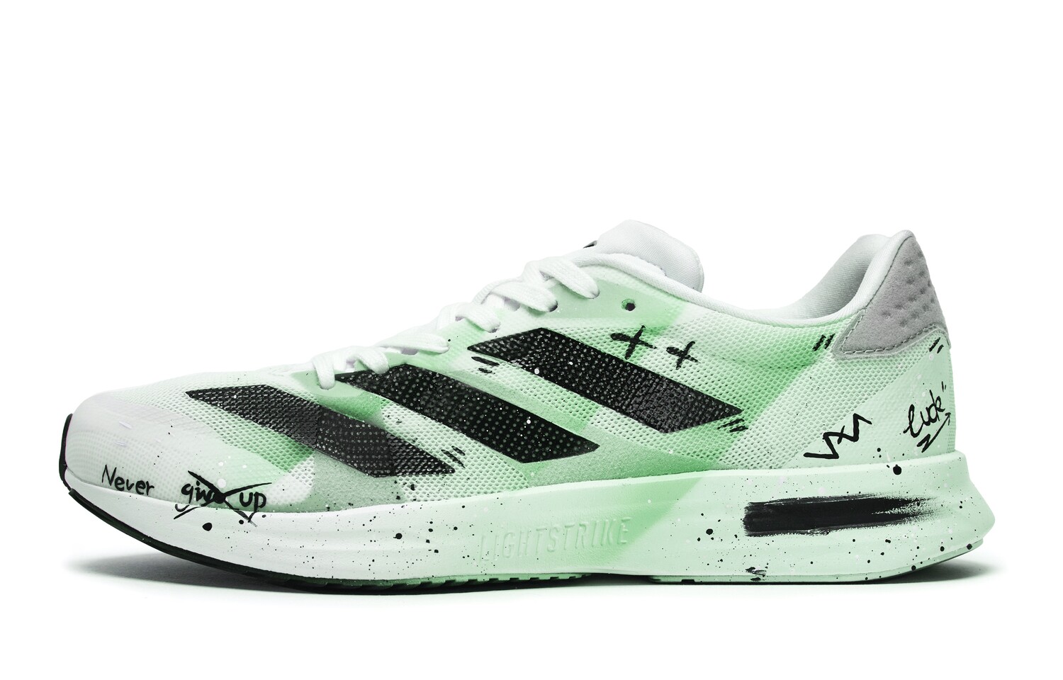 

Кроссовки Adizero RC 4 унисекс с низким верхом черного цвета Adidas