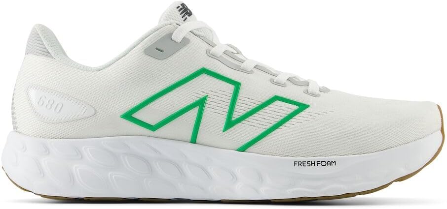 Мужские кроссовки New Balance Fresh Foam 680 V8, белый/зеленый/серый — фото 3