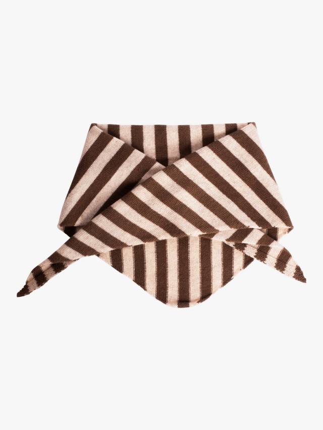 

Шарф Rue Stripe из чистой шерсти Bloom & Bay, Brown