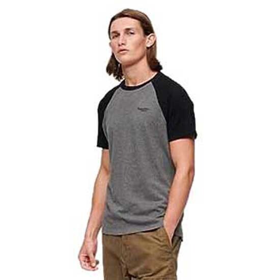 

Футболка Superdry Essential Logo Baseball Short , серый