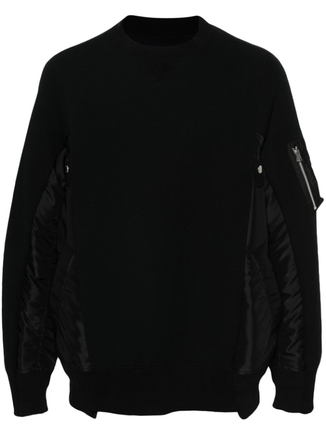 

Sacai толстовка со вставками, черный