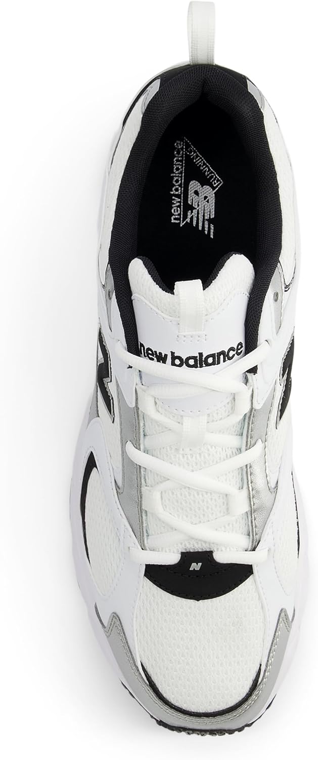 Мужские кроссовки New Balance 408 V1, белый/черный — фото 4