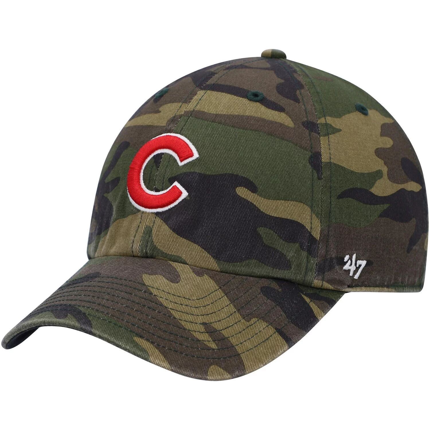 

Мужская регулируемая кепка с камуфляжным принтом '47 Chicago Cubs Logo Clean Up