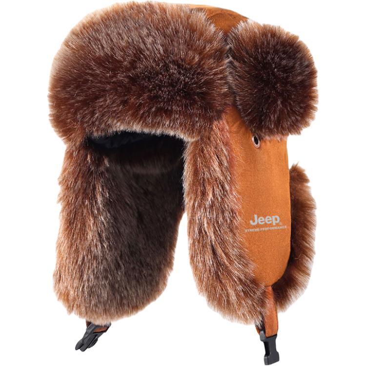 

Траппер-шапка из полиэстера Unisex Jeep, темно-coffee