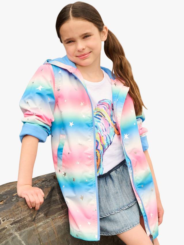 

Детская куртка-клёш с пайетками в виде звезд Hatley, Cornflower Blue