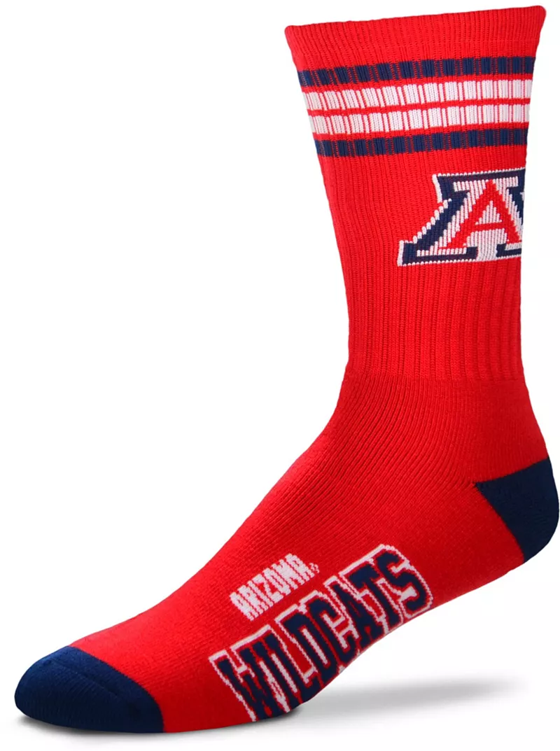 

Носки Deuce Crew с 4 полосками для босых ног Arizona Wildcats For Bare Feet
