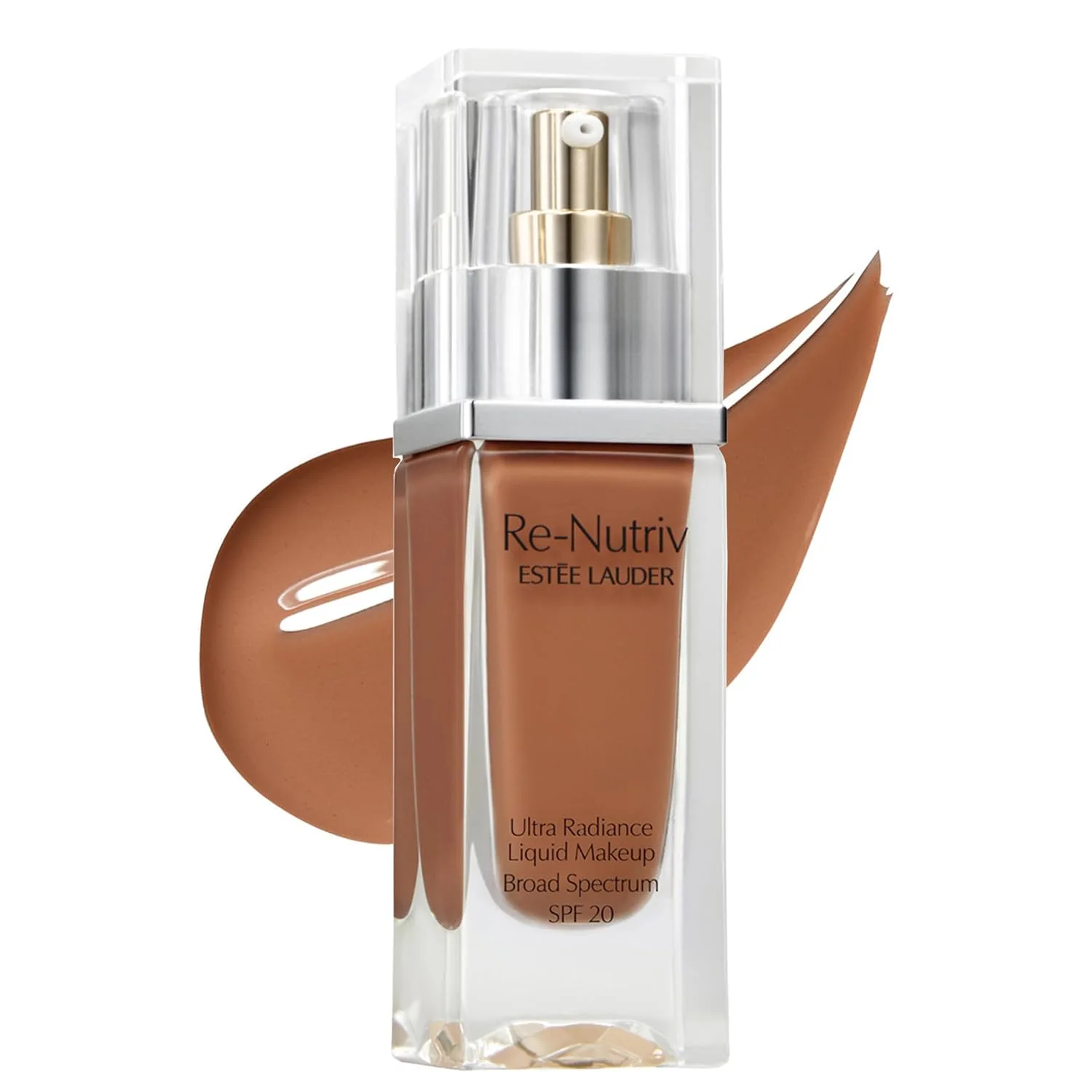 Жидкая тональная основа Estée Lauder Re-Nutriv Ultra Radiance SPF 20 | Роскошная, увлажняющая, стойкая, 30 мл, 6C1 Rich Cocoa - Very deep with cool subtle red undertones