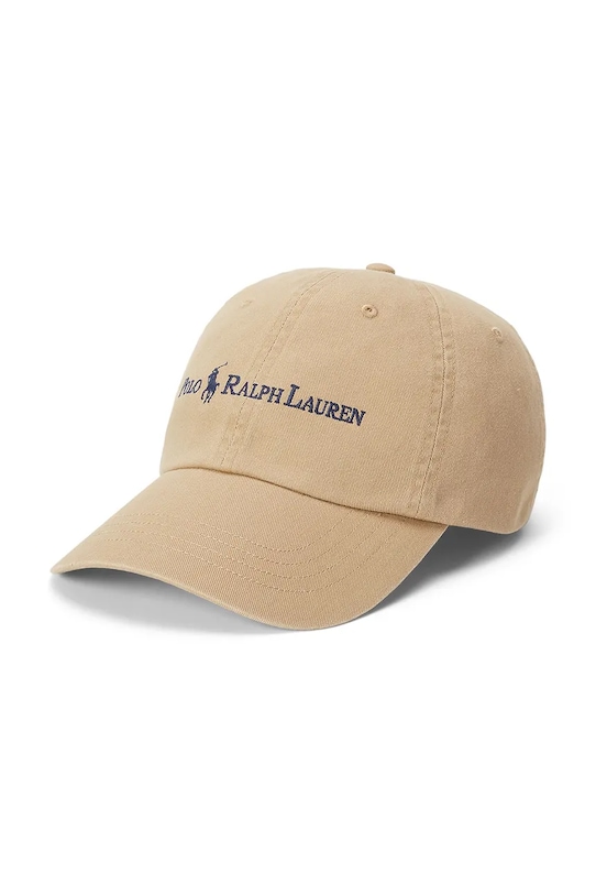 

Хлопковая кепка с козырьком Polo Ralph Lauren, бежевый