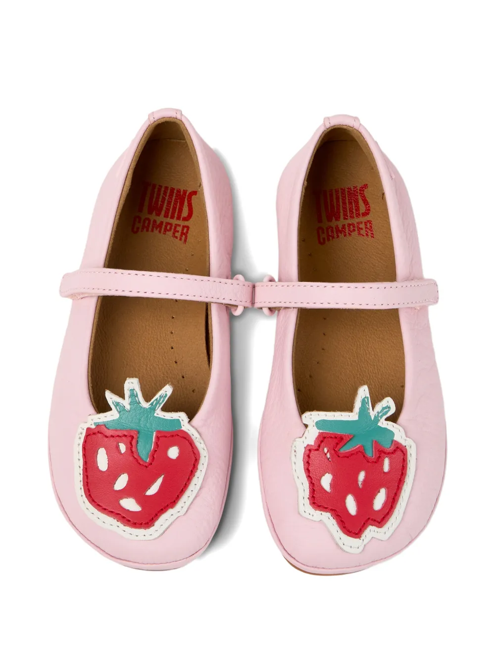Балетки для правой ноги для детей-близнецов Camper Kids, розовый — фото 4