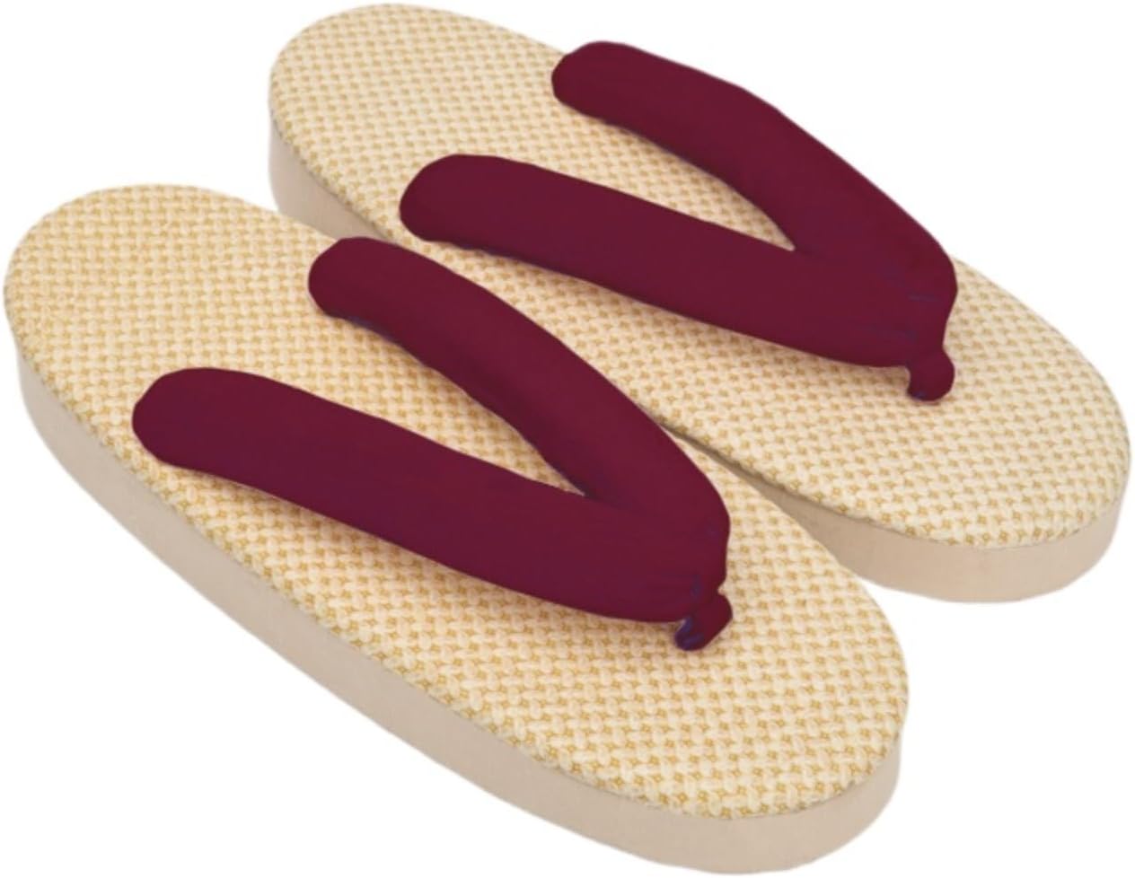 

Женские японские сандалии гета, сабо, сандалии на толстой подошве, зори, шлепанцы, сандалии на плоской подошве для пляжа, носить с носками, для мальчиков и девочек, кимоно Japado, темно-красный