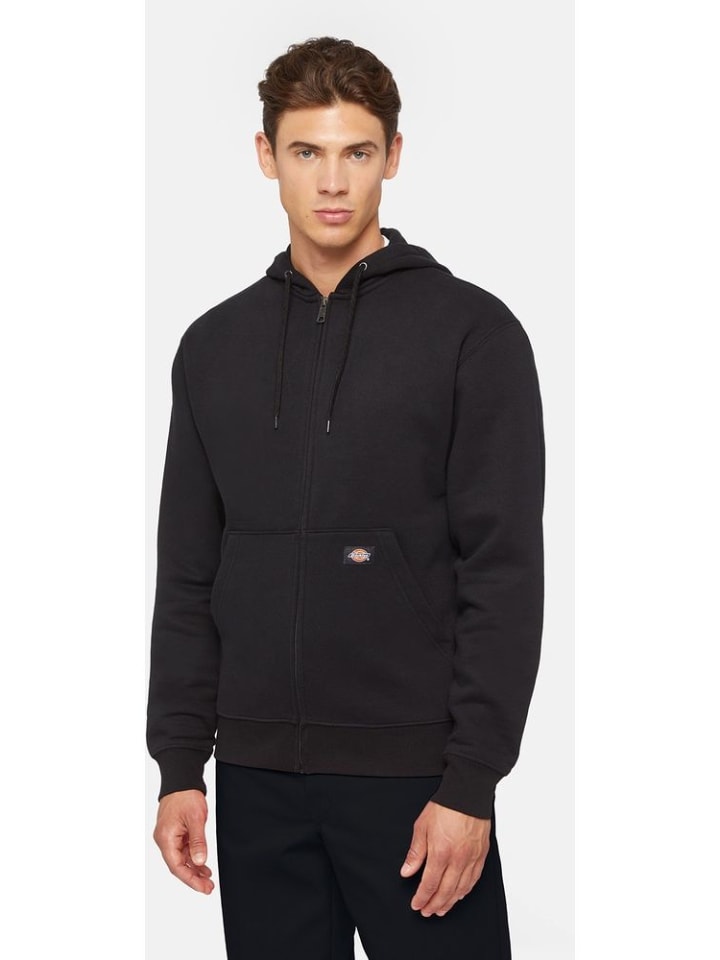 

Толстовка "Midweight Full Zip Fleece Hoodie Regular" черного цвета Dickies