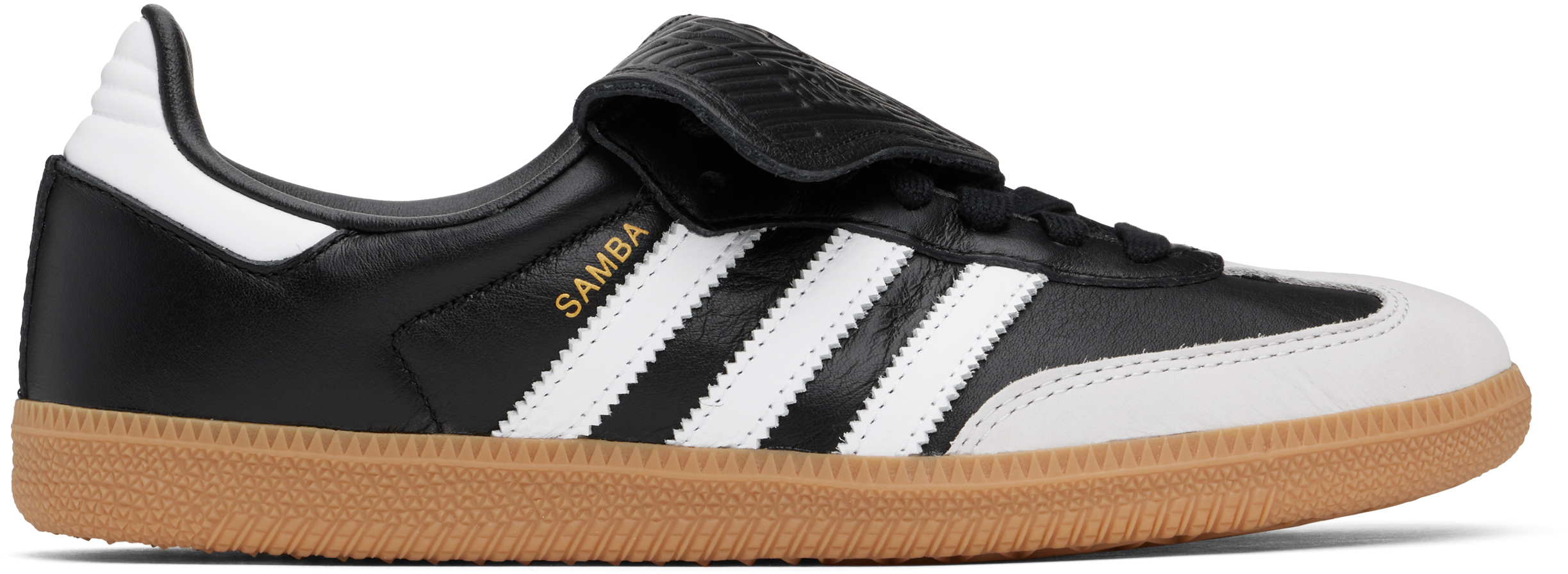 Кроссовки Samba LT черного и серого цвета Adidas Originals, Core black/Cloud white/Gold metallic