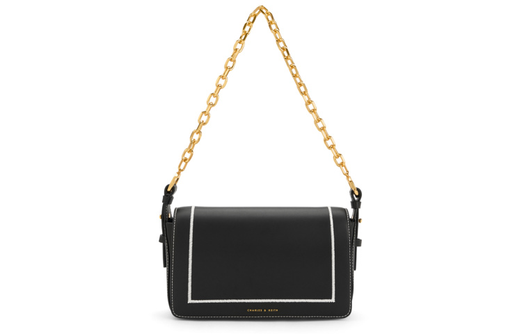 

Шарф из коллекции Canvas Сумка через плечо CHARLES&KEITH, ЧЕРНАЯ ФАКТУРНАЯ Черная фактурная