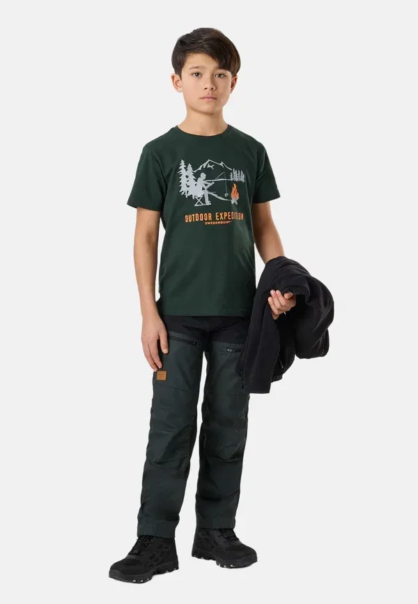 Брюки Nordkap stretch pants jr ii trousers Swedemount, цвет кедрово-зеленый черный