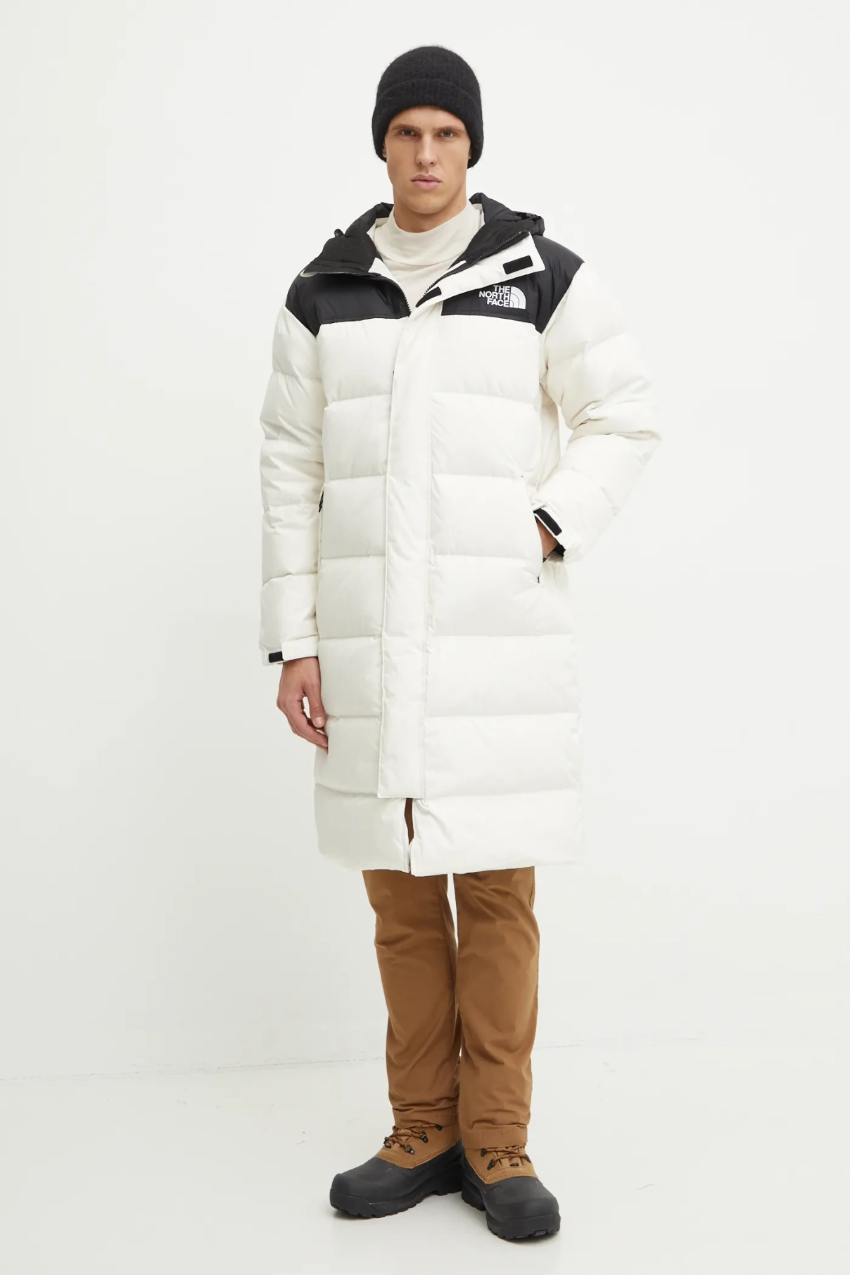 

Пуховик Нупцзе The North Face, бежевый