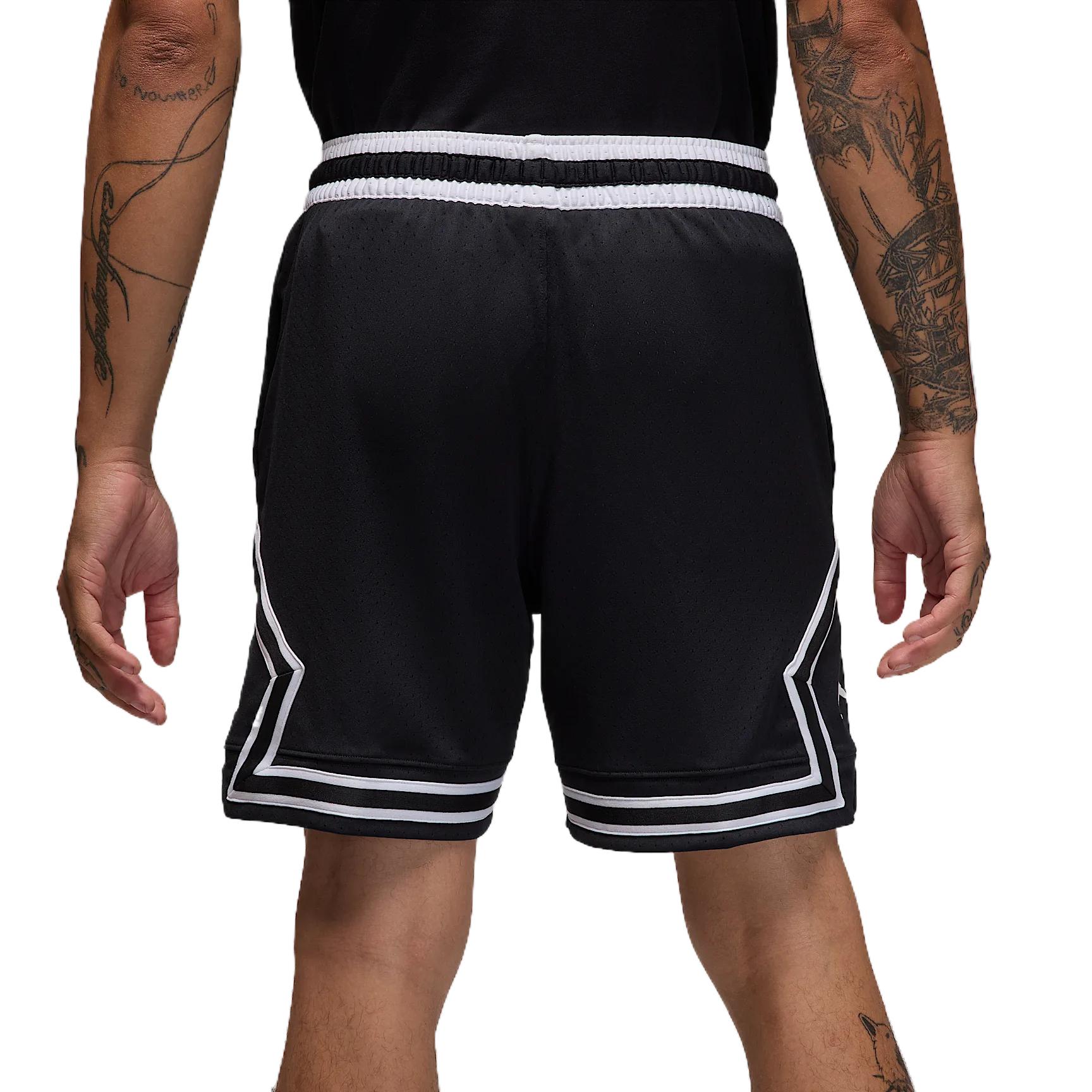 Спортивные мужские шорты Dri FIT Mesh Diamond Jordan, черно-белый — фото 3