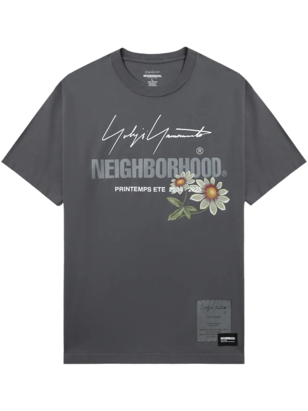 

Футболка из коллаборации с Neighborhood Yohji Yamamoto, серый