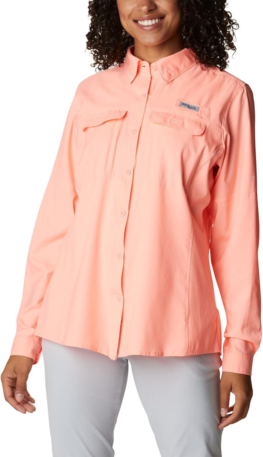 

Футболка Columbia Women's W Skiff Guide Ls Woven, Tiki Pink, Розовый, Футболка Columbia Women's W Skiff Guide Ls Woven, Tiki Pink