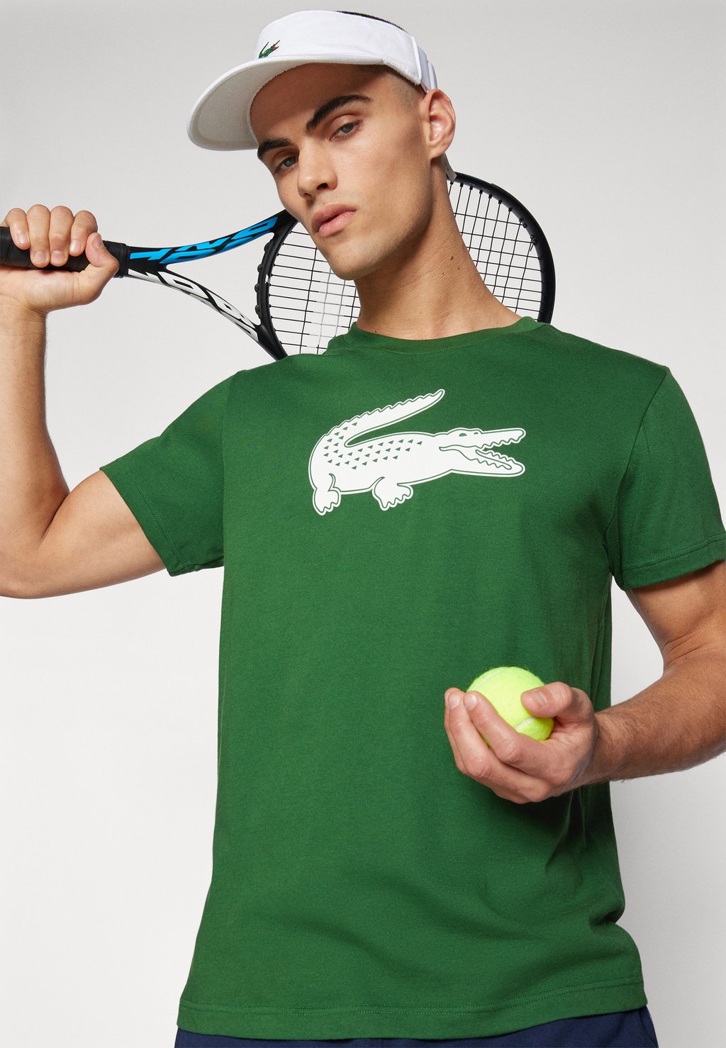 Спортивная футболка SHIRT BIG CROCO Lacoste Sport, зеленый — фото 2