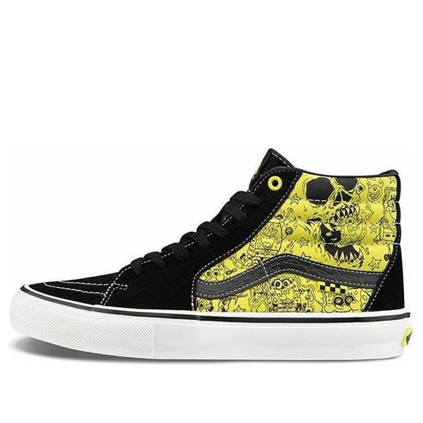 

Кроссовки mike gigliotti x spongebob squarepants x skate sk8-hi 'black yellow' Vans, черный