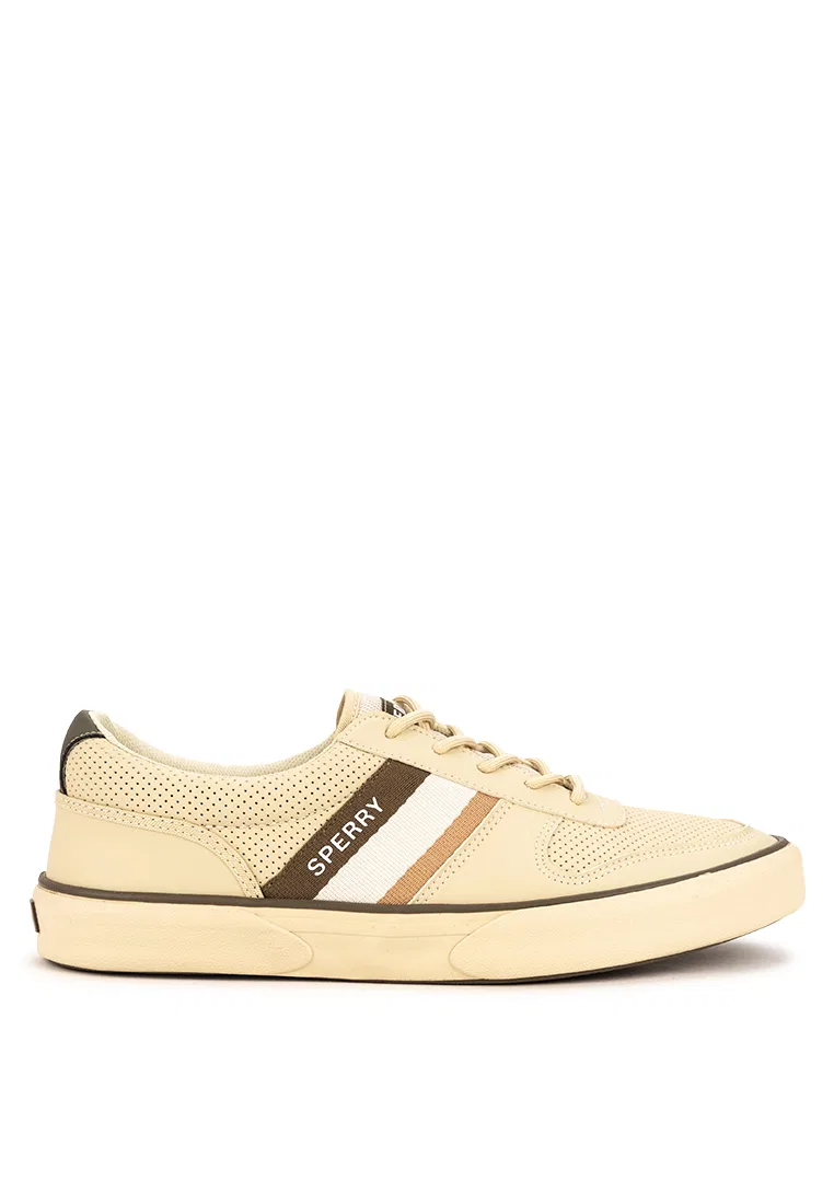 Кроссовки мужские, ретро-дизайн, Halyard Retro II Sperry, кремовый/хаки/оливковый
