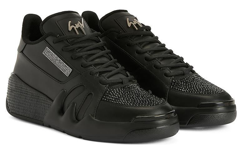 Женские кроссовки Giuseppe Zanotti с кристаллами Talon, черные — фото 2