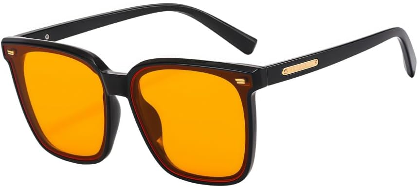 

Ретро-солнцезащитные очки квадратной формы с поляризацией для женщин и мужчин, винтажные прямоугольные солнцезащитные очки UV400, модные классические солнцезащитные очки MAZNVISO, Orange