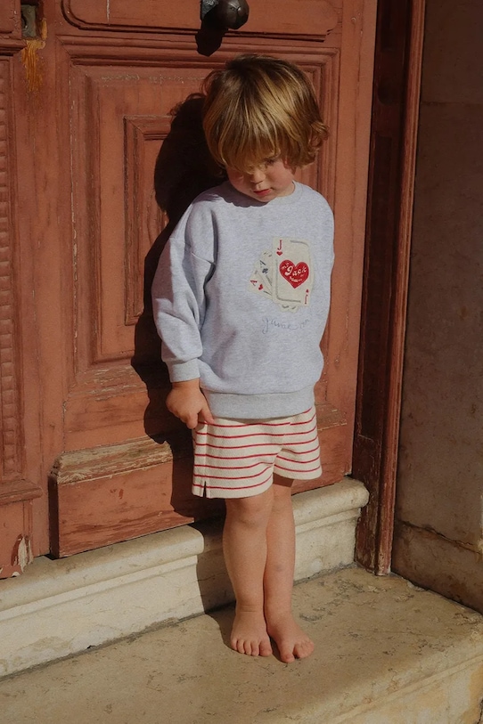 

Детская хлопковая толстовка RHW X KS Jack Sweat OCS Konges Sløjd, серый