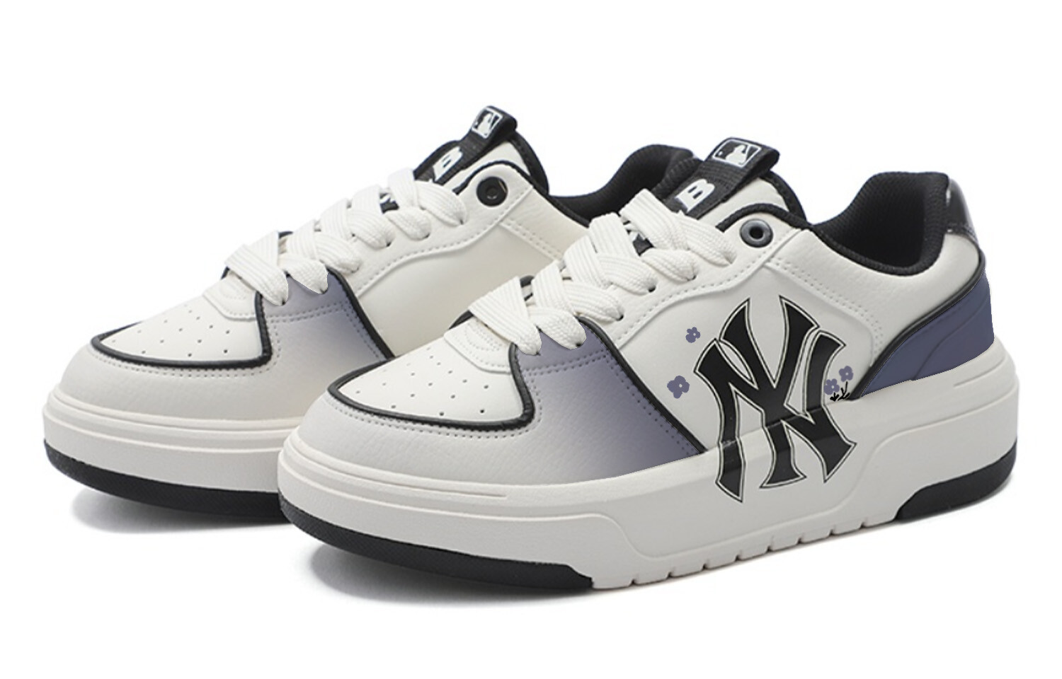 Кроссовки MLB Chunky Liner Chunky Sneakers Unisex Low-top Lilac Purple/White, сиреневый/фиолетовый/белый — фото 3