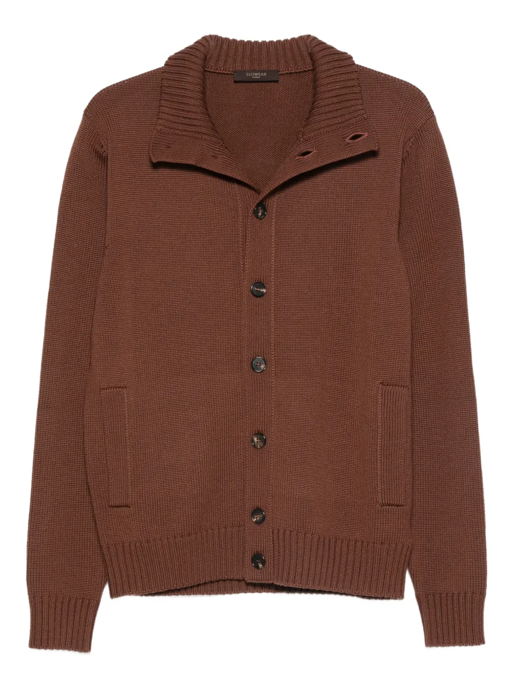 

Кардиган на пуговицах Slowear, коричневый
