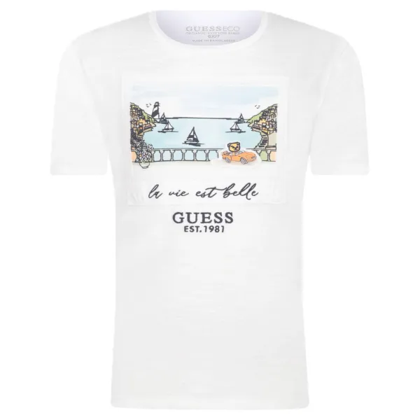 

Футболка стандартного кроя Guess, белый