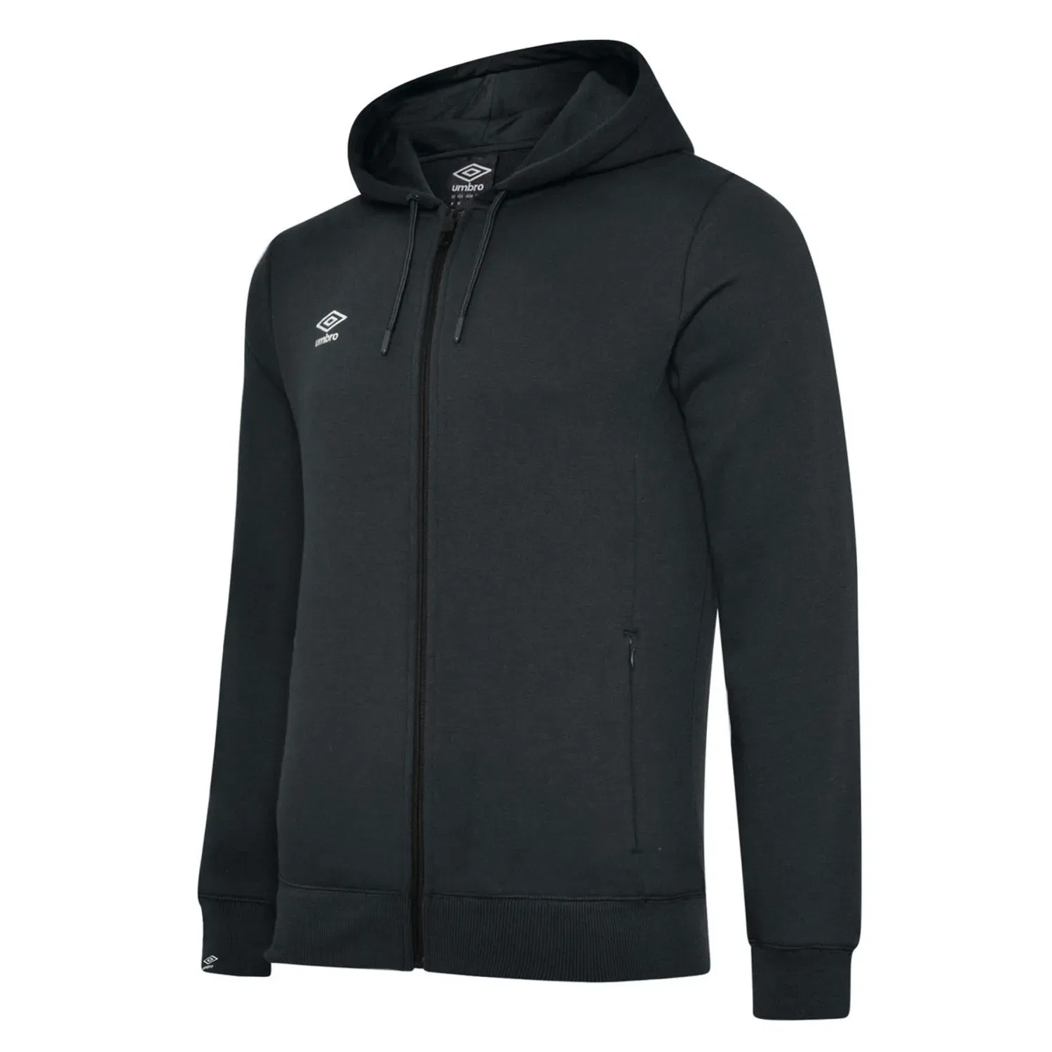Худи на молнии с капюшоном Stacked Logo Umbro, черный