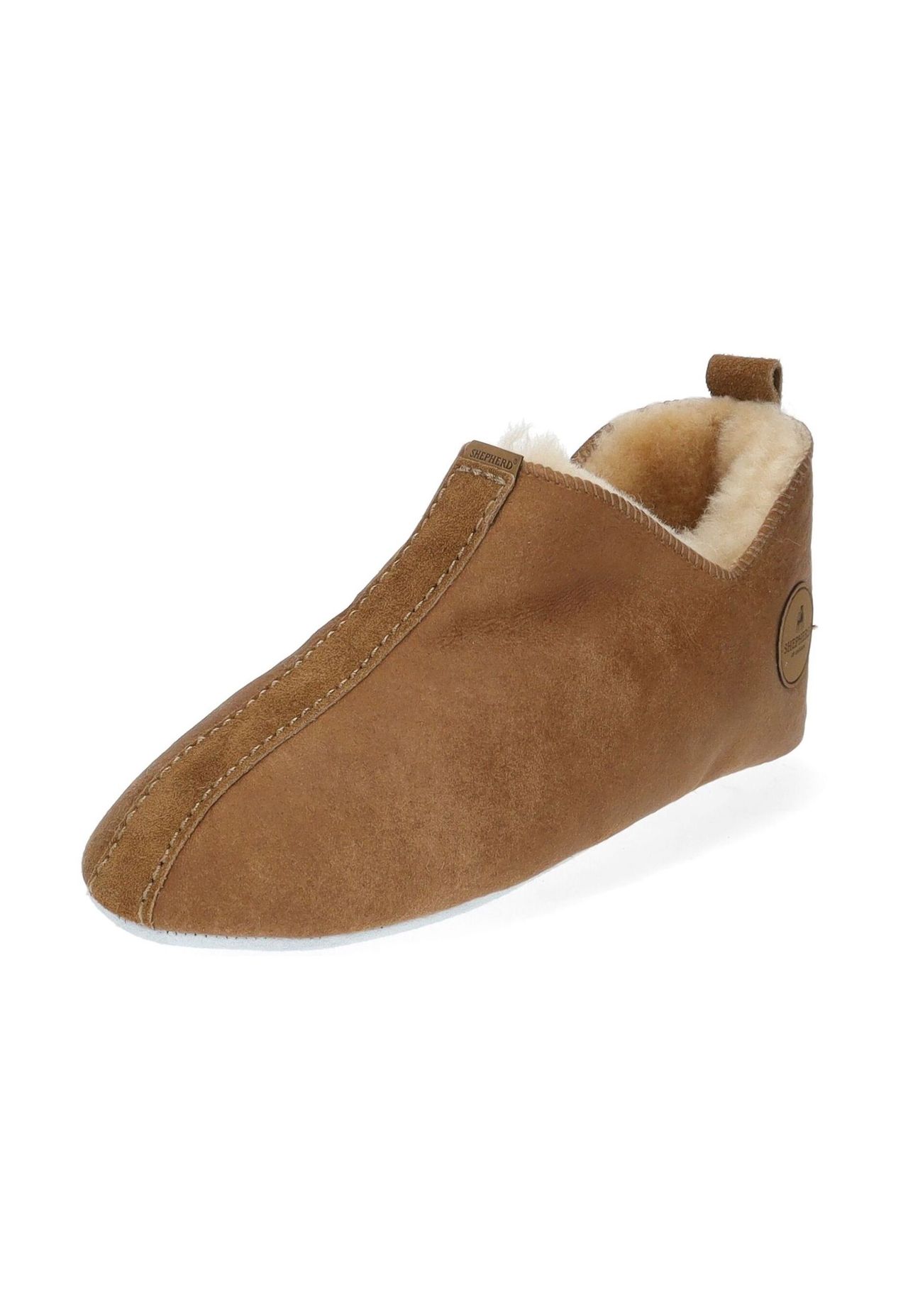 Тапочки из овчины Shepherd's, коньячный