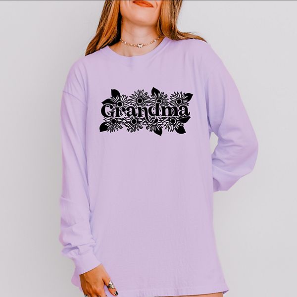 

Футболка Grandma с длинным рукавом, окрашенная в технике garment dyed Simply Sage Market, Orchid, Зеленый, Футболка Grandma с длинным рукавом, окрашенная в технике garment dyed Simply Sage Market, Orchid