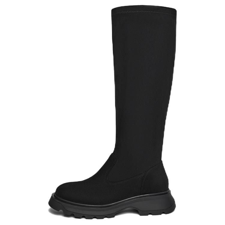 BATA Черные женские высокие сапоги, цвет Black