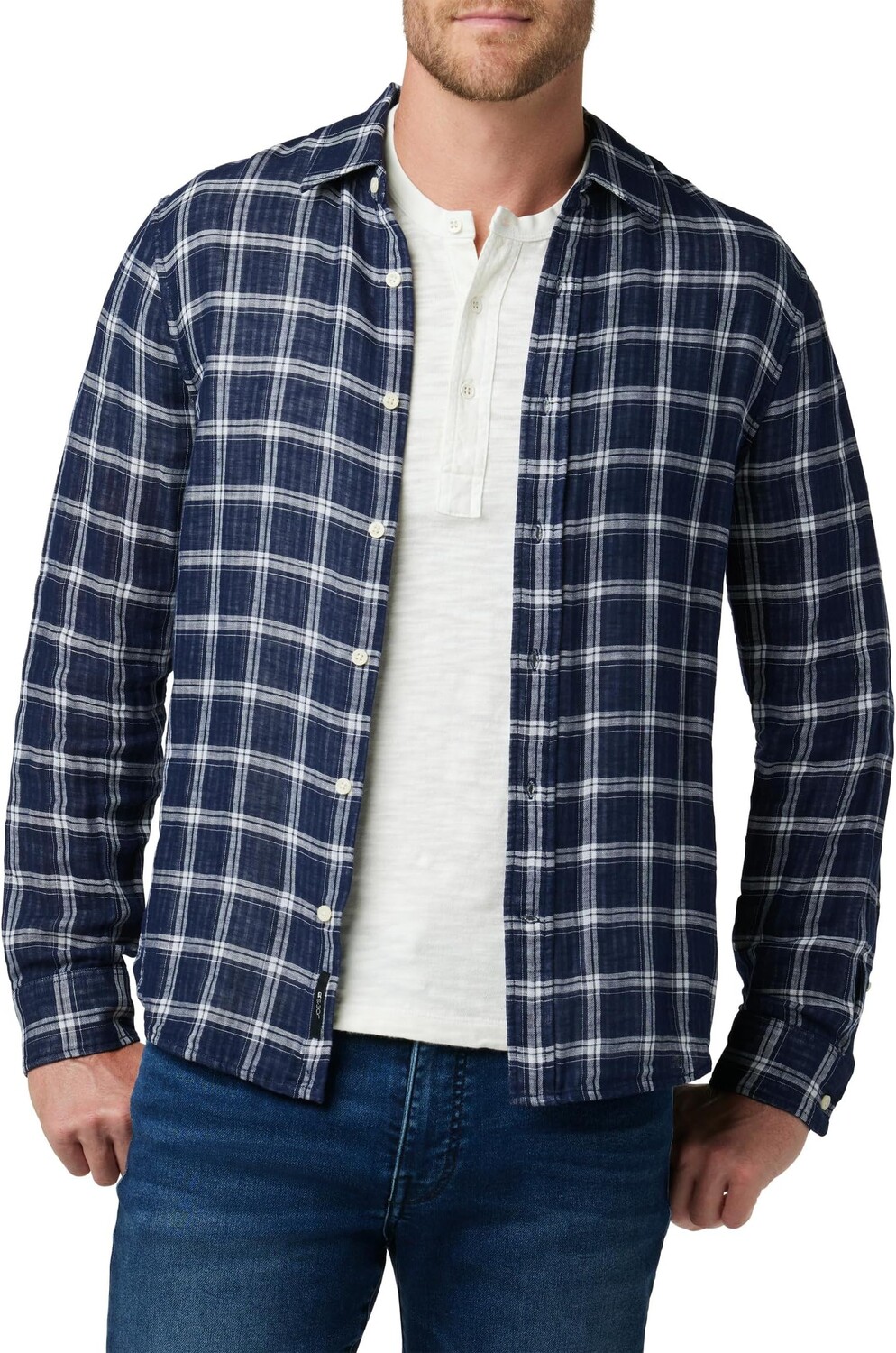 

Рубашка Joe's Jeans Oliver Point Collar Shirt, цвет True Navy Plaid