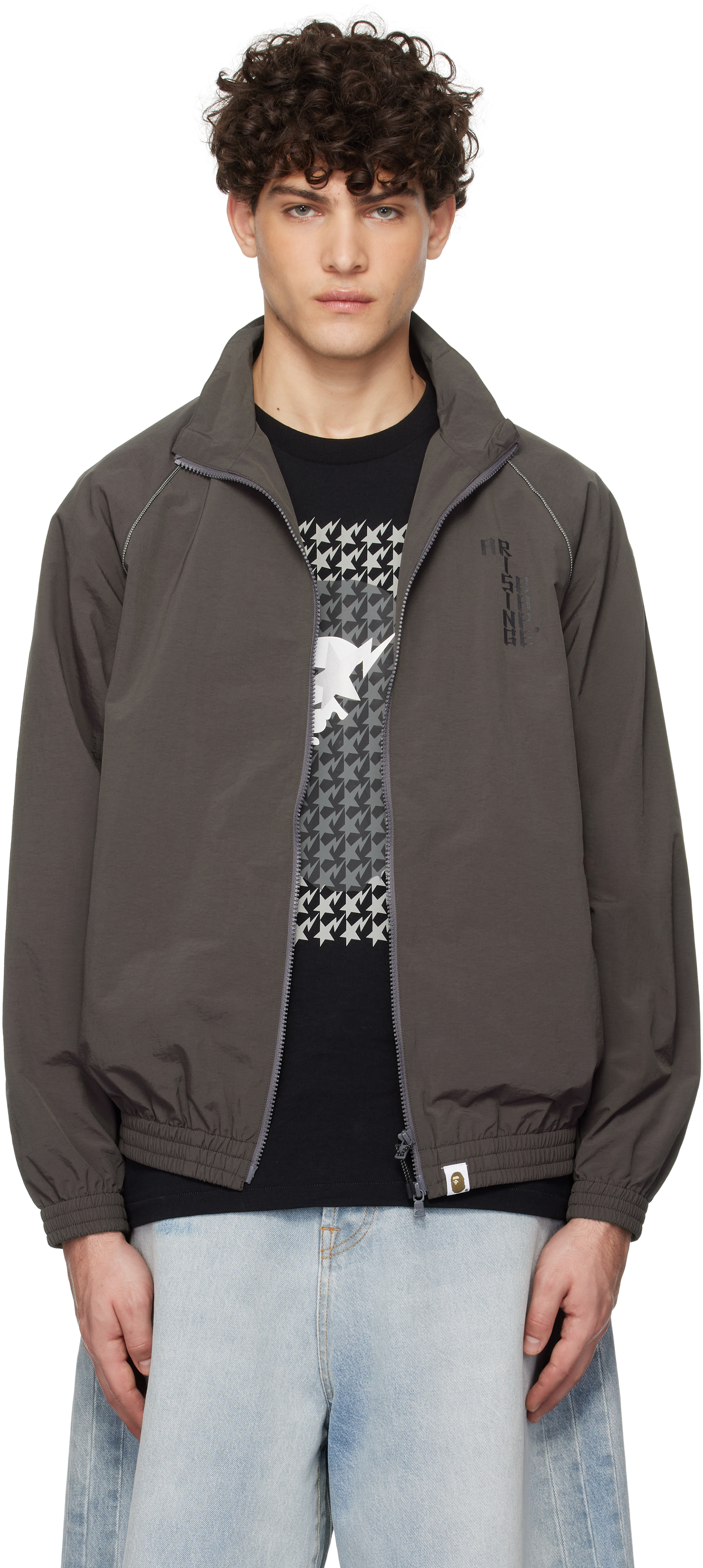 

Куртка серая Tiger & Dragon Track BAPE