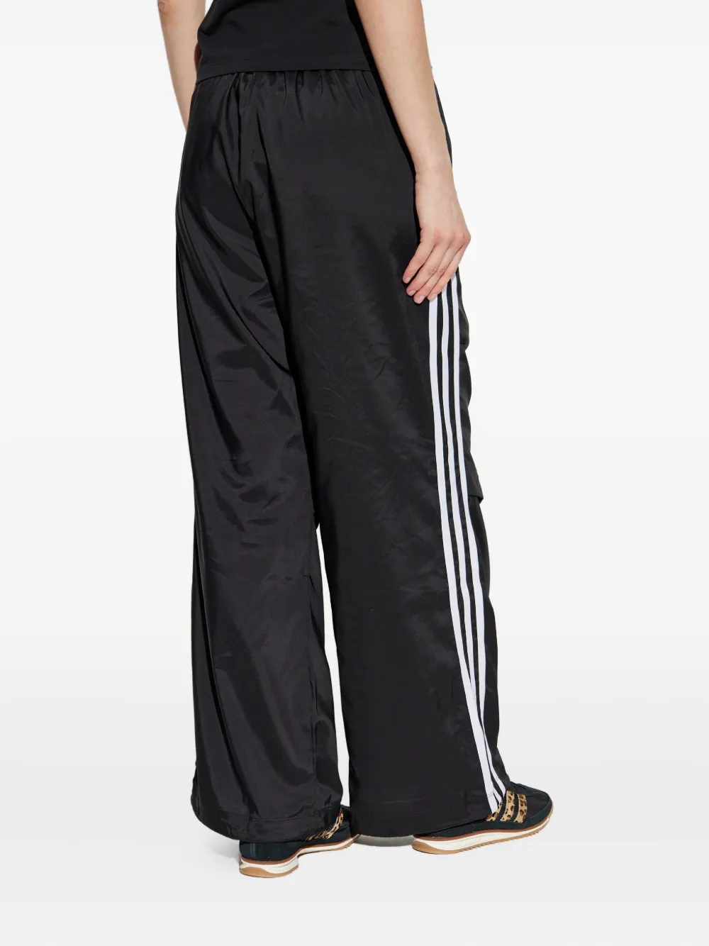 Брюки с тремя полосками и завязками adidas, черный — фото 4