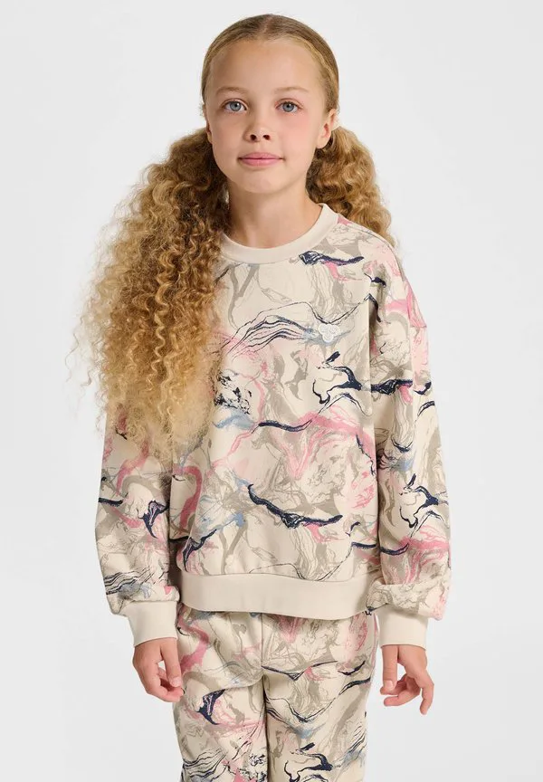 Свободная толстовка hml aop Hummel, Silver Birch — фото 2