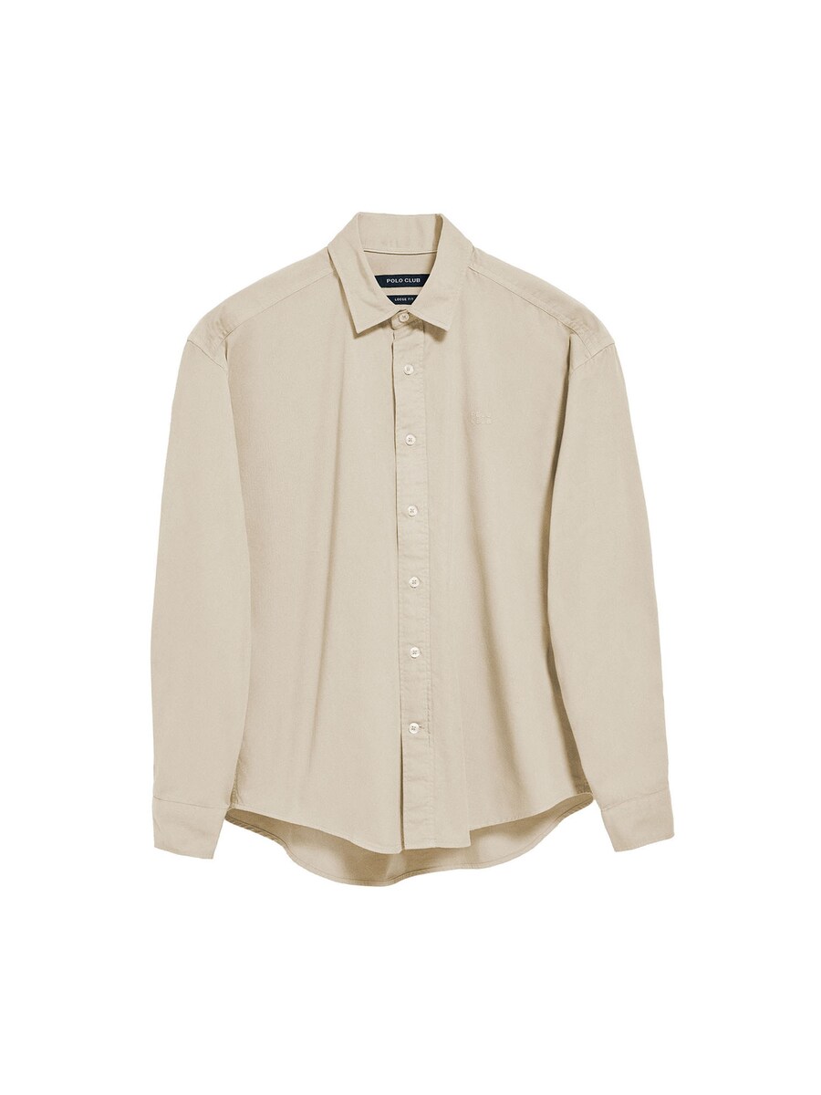

Рубашка на пуговицах Comfort fit Polo Club, бежевый