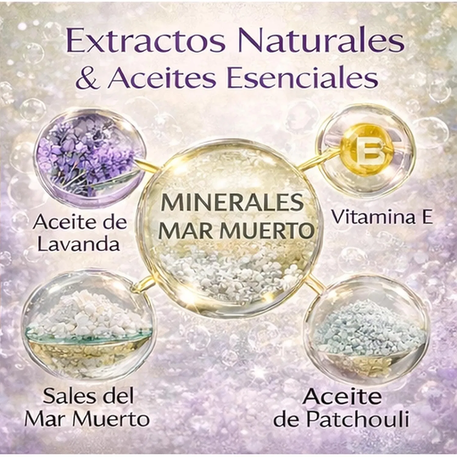 Ароматический пилинг для тела Health & Beauty Dead Sea Minerals с лавандой H & B Health & Beauty Dead Sea Minerals — фото 3