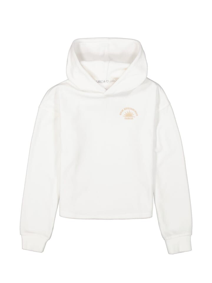 

Толстовка Garcia cropped aus Nicki Velour, цвет off white