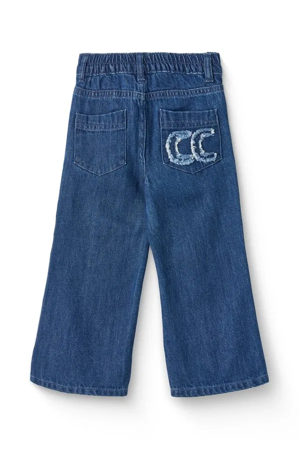Брюки, широкие штанины, прямые штанины, джинсы Copenhagen Colors, Dark Indigo Blue Washed — фото 3