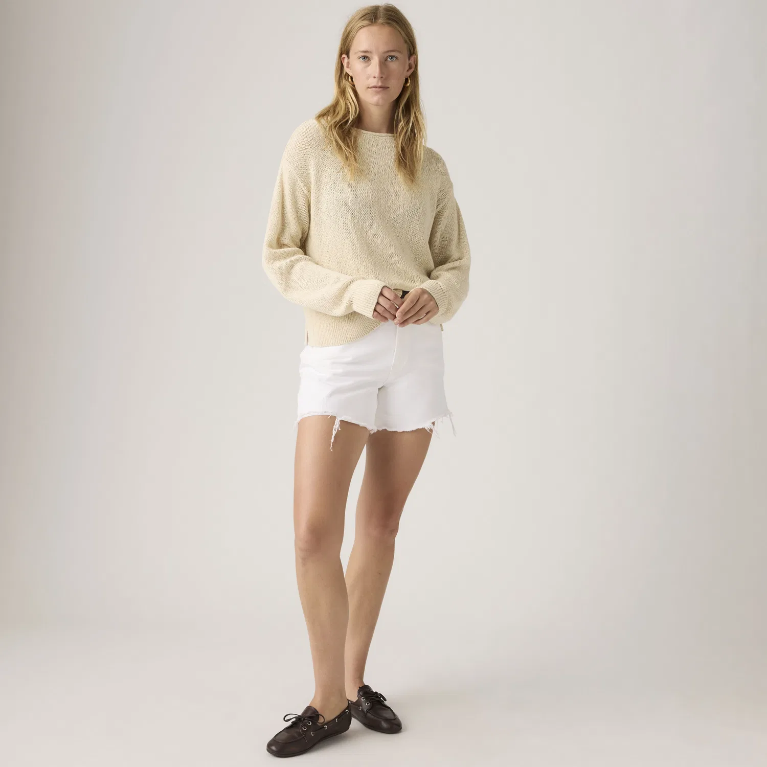 Женские шорты Ribcage Levi's, White
